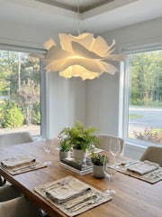 Flora Nordic Floral Sculptural Pendant Lamp - Artistic Decorative Lamp for Living Room